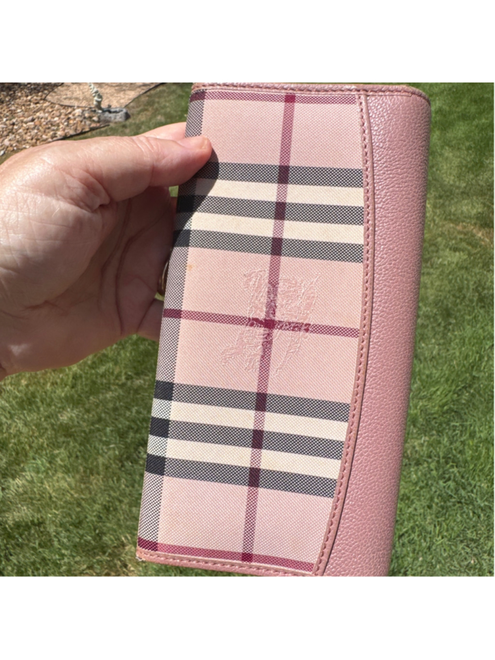 Burberry Pink long wallet with care and purchase cards - Picture 8 of 9